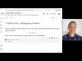 Unit 0: Lesson 8 - Python Syntax Errors | Pythagorean Theorem