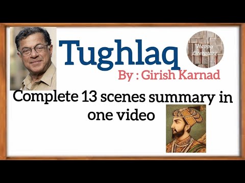 How has Girish Karnad dealt with history in his play Tughlaq?