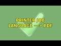 Printer Job Language --＞ PDF (2 Solutions!!)