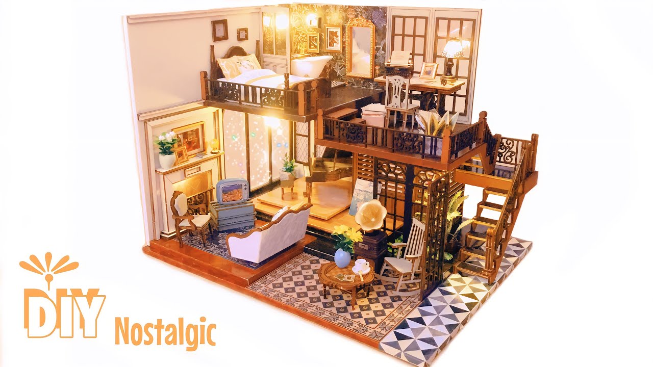 Diy Miniature Dollhouse Kit Nostalgic Youtube