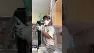 my simple dust prevention trick for home renos! #diyhacks #homerenovation #homeimprovement #drywall
