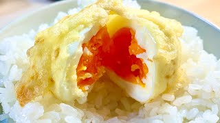 Exquisite soft-boiled egg tempura 🥚🤤💖