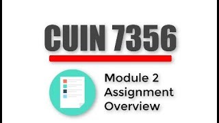 Module 2 Assignment Overview