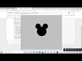 Mickey mouse shape drawing in Python || Python turtle graphics in Gujarati #mickeymouse #python
