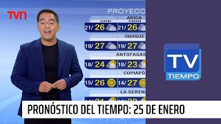 Pronóstico del tiempo: Miércoles 25 de enero | TV Tiempo