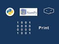 numpy create matrix patterns v4