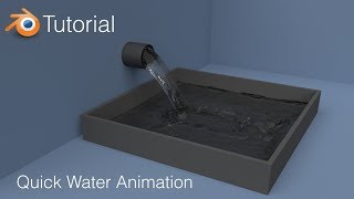 Blender Tutorial: Quick Water Animation Blender Tutorial: Quick Water Animation