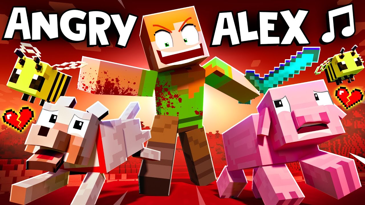 Angry Alex рџћµ Version A Minecraft Animation Music Video Youtube Music