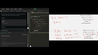 GfG Print the pattern | Set-1 | School | C++ | Dry Run