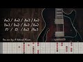 emotional blues backing track in am