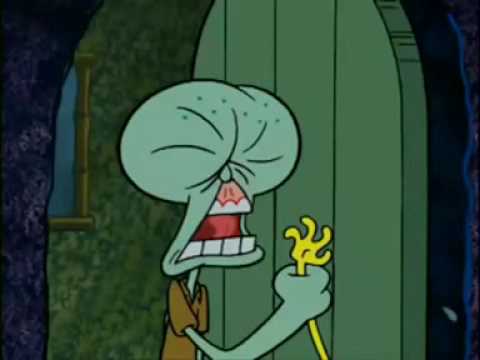 Spongebob Hits Squidward On The Face HARD! - YouTube