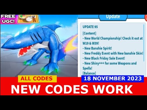 NEW CODES *UPD 95* [FNaF Free UGC] Weapon Fighting Simulator ROBLOX ALL CODES NOVEMBER 18, 2023