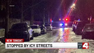 Side streets of St. Louis neighborhoods on ice 2 weeks after storm