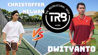 Ngajak Main THE RECREATIONAL BROS!! (Part 1/2) Dwityanto vs Christoffer Nelwan Tennis Friendly Match