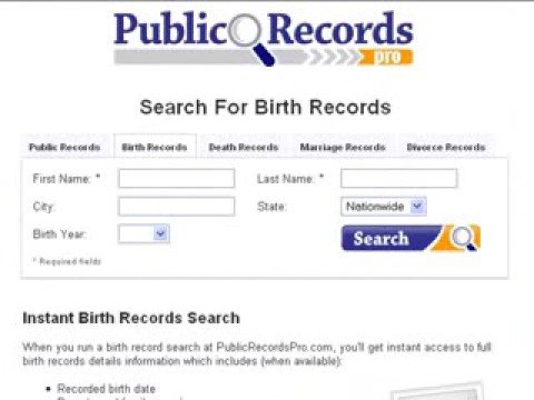 FREE Birth Records - YouTube