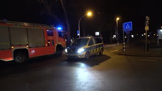 Mülleimerbrand durch Polizei gelöscht am Bonner Hofgarten am 30.12.24