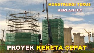 Konstruksi terus berlanjut, proyek KERETA CEPAT Jakarta Bandung di Gadobangkong Bandung Barat