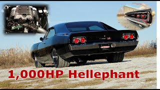 1968 Charger 1,000HP Hellephant on Art Morrison chassis built by The Hot Rod Barn