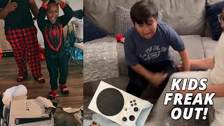 Kids freak out after getting Xbox & PS5 for Christmas!