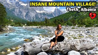 INSANELY BEAUTIFUL mountain village! FIRST IMPRESSIONS of Albanian Alps - THETH, ALBANIA TRAVEL VLOG