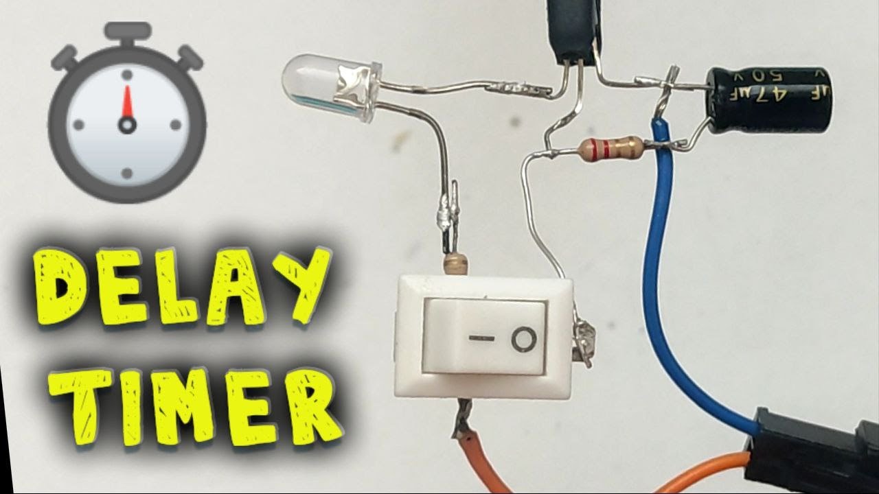 How To Make A Delay Timer Circuit With A Bc547 Transistor - YouTube