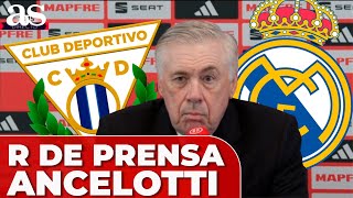 ANCELOTTI, RUEDA PRENSA completa LEGANÉS 2 - REAL MADRID 3 tras la IRRUPCIÓN DE GONZALO