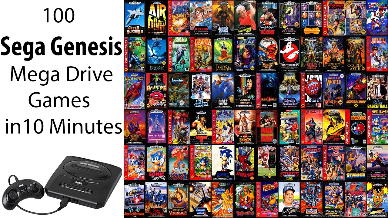 100 Sega Genesis Mega Drive Games In 10 Minutes Mind Blowing - YouTube