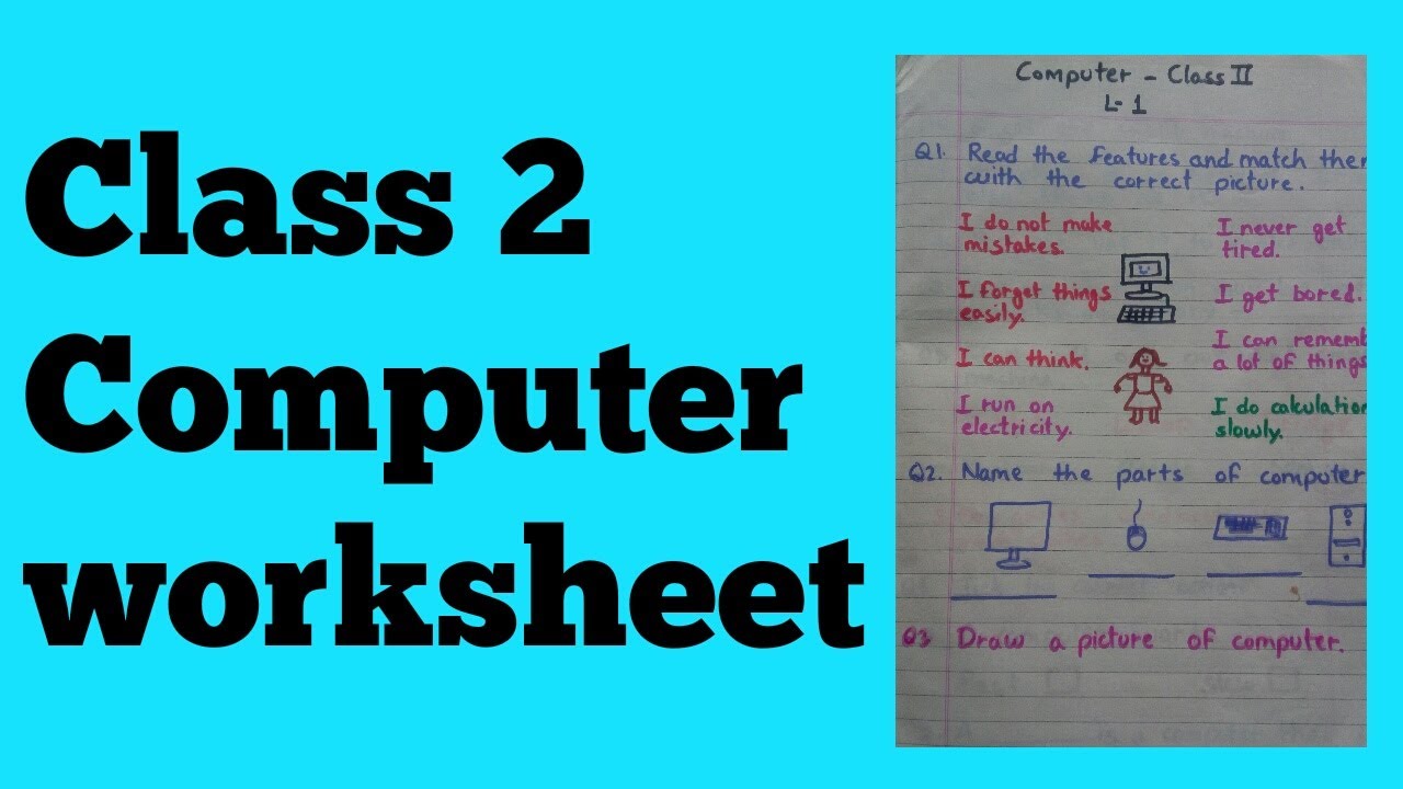 Class 2 Computer Worksheet Computer Worksheet For Cla Vrogue Co Class 2 Computer Worksheet Computer Worksheet For Cla Vrogue Co