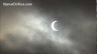 SOLAR ECLIPSE OVER VENICE BEACH CALIFORNIA MAY 20, 2012