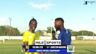 Racing Utd 3-1 Chapleton Maroon | Man Of The Match Deandre Johnson | Jamaica Football Championship