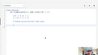 Leetcode - Contiguous Array (Python)