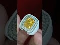 yellow shafir ring perak berlian size 18/19