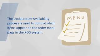 How to Update Item Availability
