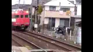 名鉄6000系普通東岡崎ゆき大山寺駅到着