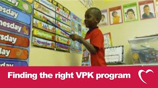 Finding the right Voluntary Prekindergarten (VPK) program for your child