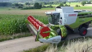 Raps dreschen mit Claas Lexion 760 Montana - LU Schwägerl