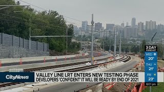 One step closer: Trains tested on Valley Line LRT