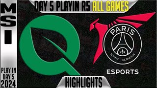 FLY vs PSG Highlights ALL GAMES | MSI 2024 Play Ins Round 3 Day 5 | FlyQuest vs