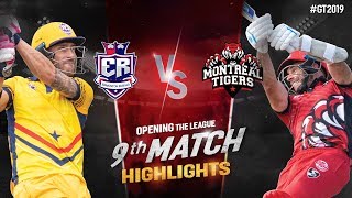Edmonton Royals vs Montreal Tigers | Match 9 Highlights | GT20 Canada 2019