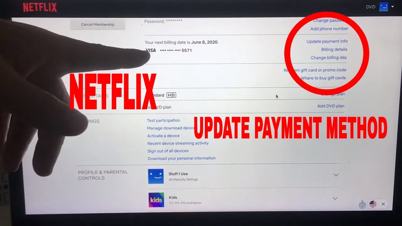 How To Update Credit Card Payment Method On Netflix Account рџ ґ Youtube