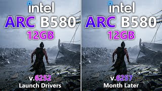 Intel ARC B580 Drivers - 1 Month Later Comparison