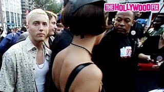 Eminem, Dr. Dre \u0026 Ex-Wife Nicole Young Arrive To The 1999 MTV Video Music Awards Red Carpet In N.Y.