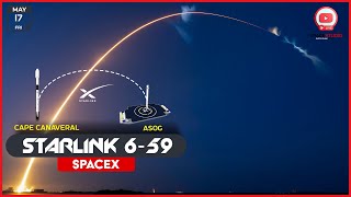 LIVE: SpaceX Launches Starlink 6-59 Mission From Florida | Chill Stream No Commentary