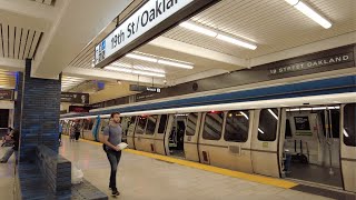 [4K] BART Train Ride from Powell Street to 19th St Oakland (May 10, 2024)