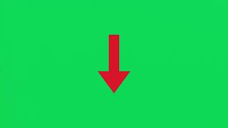 Red Arrow Pointing Down Greenscreen Animation | Global Kreators