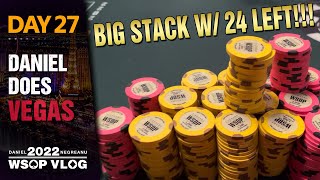 TONS of CHIPS with 24 Left!!! Chasing BRACELET #7 - 2022 WSOP Poker Vlog Day 27