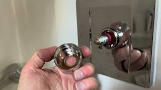 No Shower Hot Water- Glacier Bay Mixing Valve Adjustment