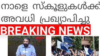 നാളെ സ്കൂളുകൾക്ക് അവധി പ്രഖ്യാപിച്ചു #school #politics #news #newsmalayalam