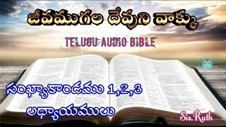 సంఖ్యాకాండము 1,2,3 అధ్యాయములు (at least share to 5Mem) #Telugu_Audio_Bible  #జీవముగల_దేవుని_వాక్కు