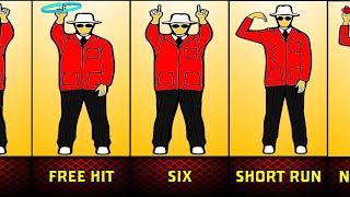 All Umpire Signals in Cricket | Hand Signals By Umpires in Cricket